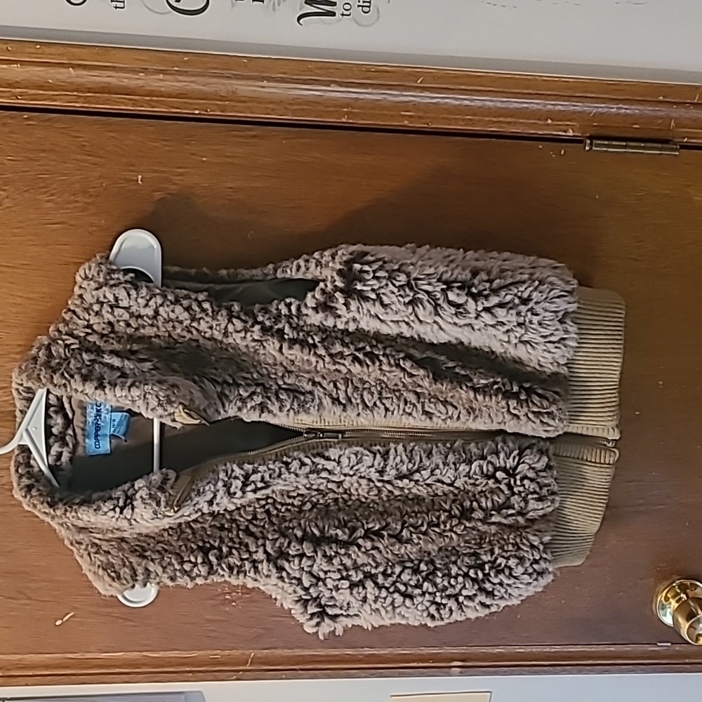 Copper key faux fur vest girls 14/16